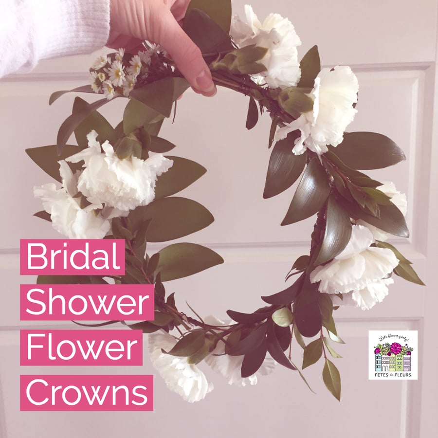 The Baby Shower Flower Crown and the Bridal Shower Flower Crown